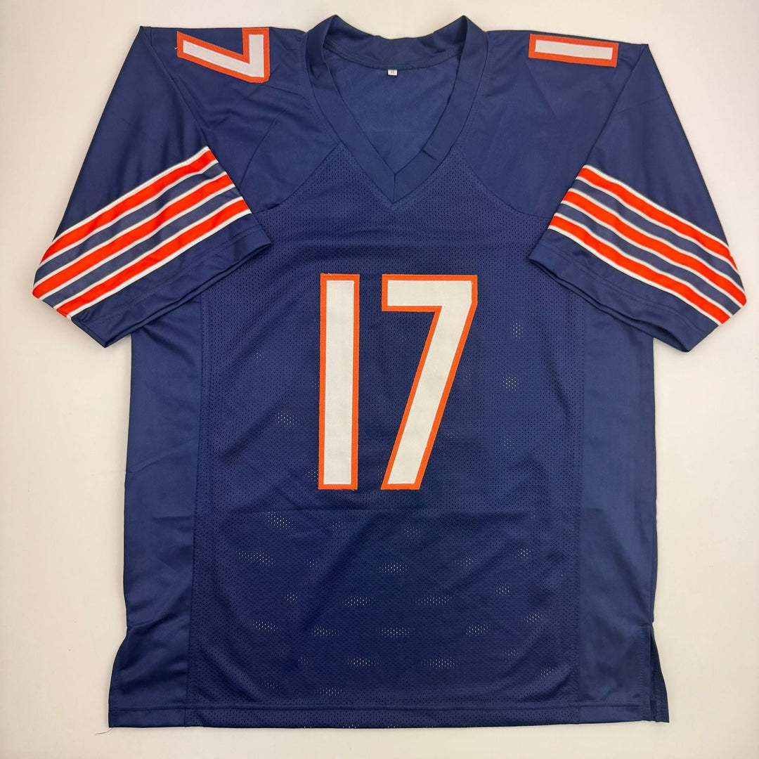Autographed/Signed Austin Booker Chicago Blue Football Jersey JSA COA