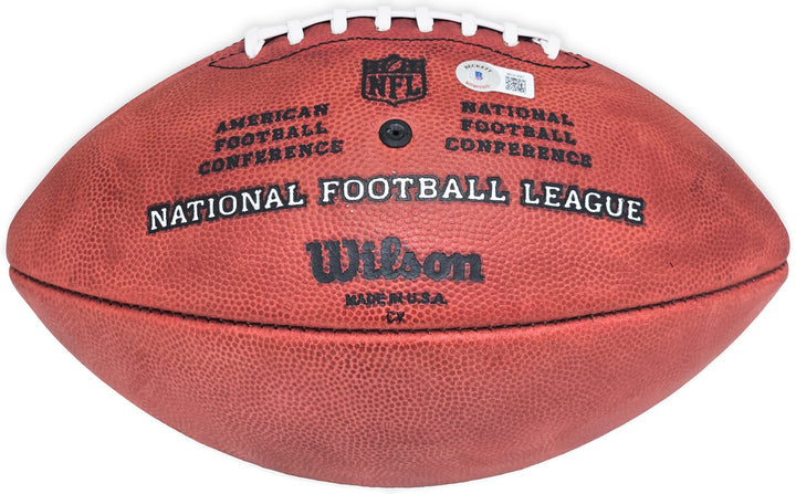 Bo Jackson Signed Official NFL Leather Football Oakland Raiders Beckett Wit