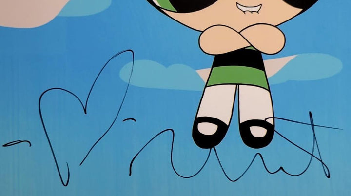 Natalie Palamides signed Powerpuff Buttercup 8x10 photo autograph A Beckett BAS