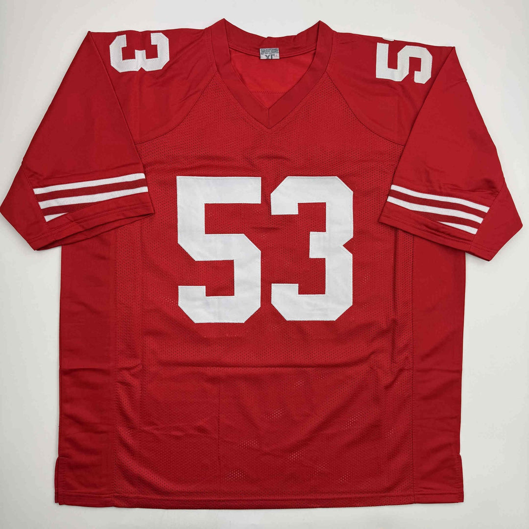 Autographed/Signed NaVorro Bowman San Francisco Red Jersey Beckett BAS COA