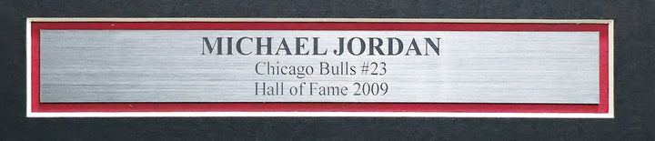 Michael Jordan Auto Framed 18x36 'We Have Lift Off' Photo Bulls #1/123 UDA Holo