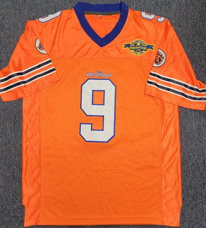 RARE Waterboy Cast Signed Jersey w/ QUOTES Sandler Winkler Schneider Beckett BAS