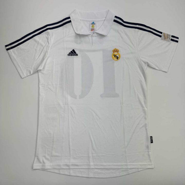 Autographed/Signed Luis Figo Real Madrid White Jersey Beckett BAS COA