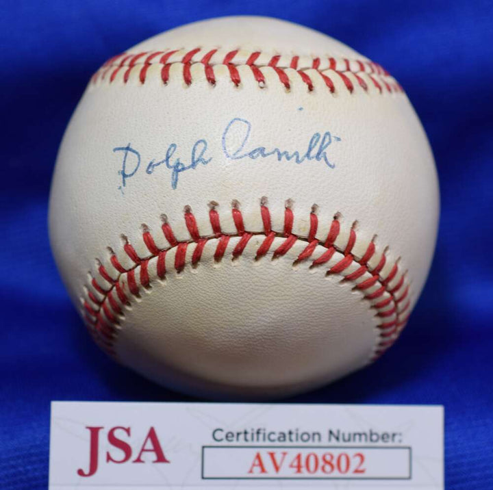 Dolph Camilli JSA COA Autograph National League Signed ONL Baseball