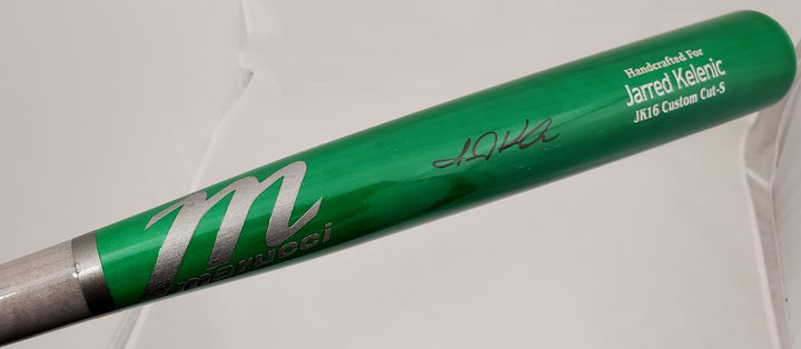 Jarred Kelenic Signed Green Marucci Game Model Bat Atlanta Braves Beckett BAS