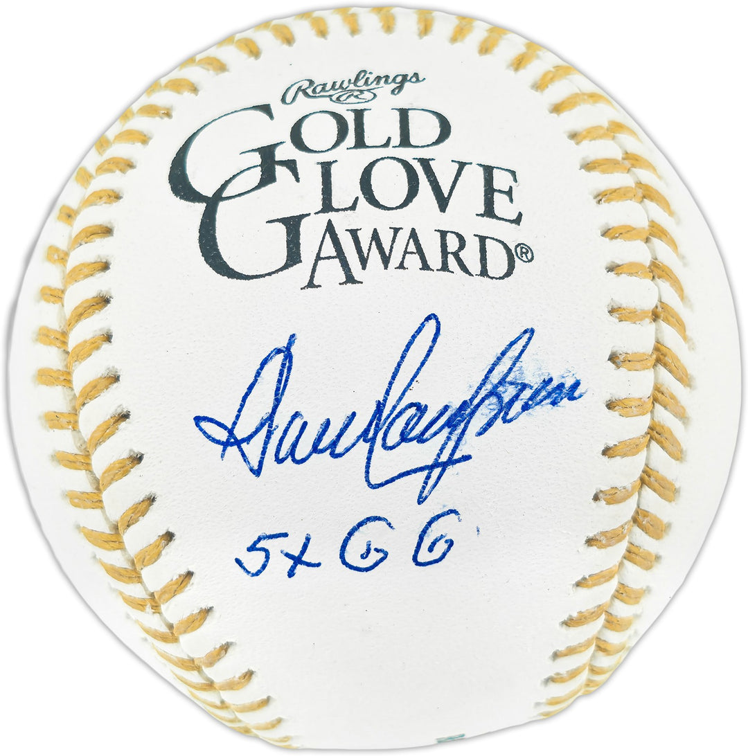 Dave Concepcion Auto Official Gold Glove Baseball Reds "5x GG" Smudge Beckett