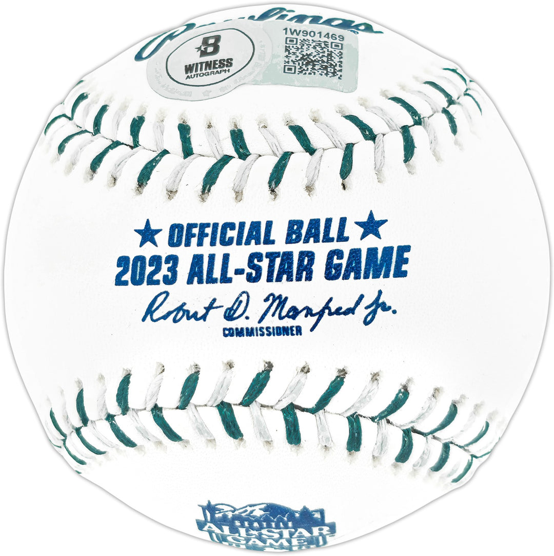 Ken Griffey Jr. Signed 2023 ASG Logo Game Baseball Mariners Beckett Wit