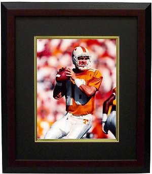 Peyton Manning Tennessee Volunteers 8x10 Photo Custom Framed - EXCLUSIVE