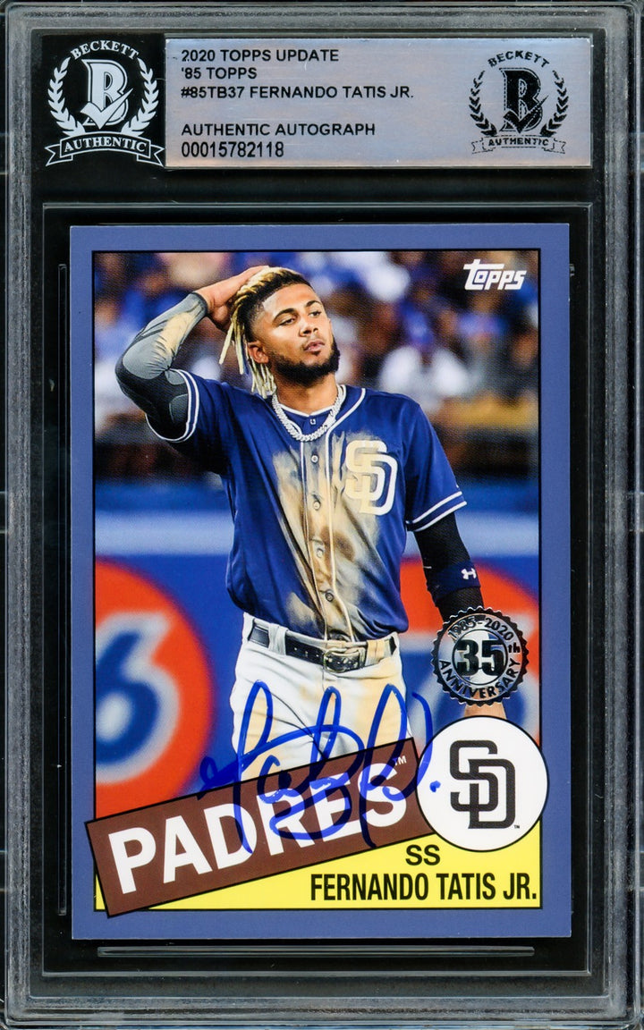Fernando Tatis Jr. Signed 2020 Topps 35th Anniversary Card #85TB-37 San Diego