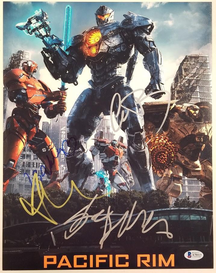 PACIFIC RIM UPRISING Cast (4) Signed 11x14 Photo Day Arjona B ~ BAS Beckett COA