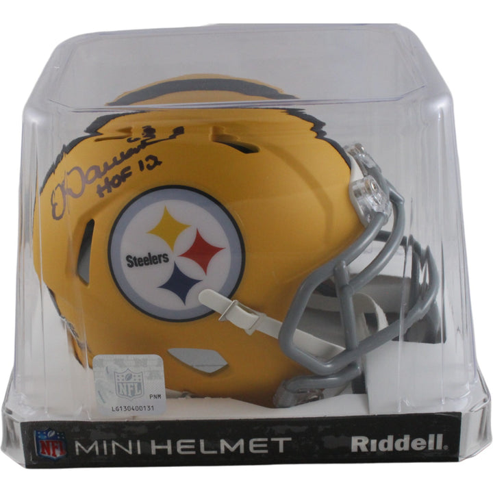 Dermontti Dawson Signed Pittsburgh Steelers 25 Alt Mini Helmet HOF Beckett 54275