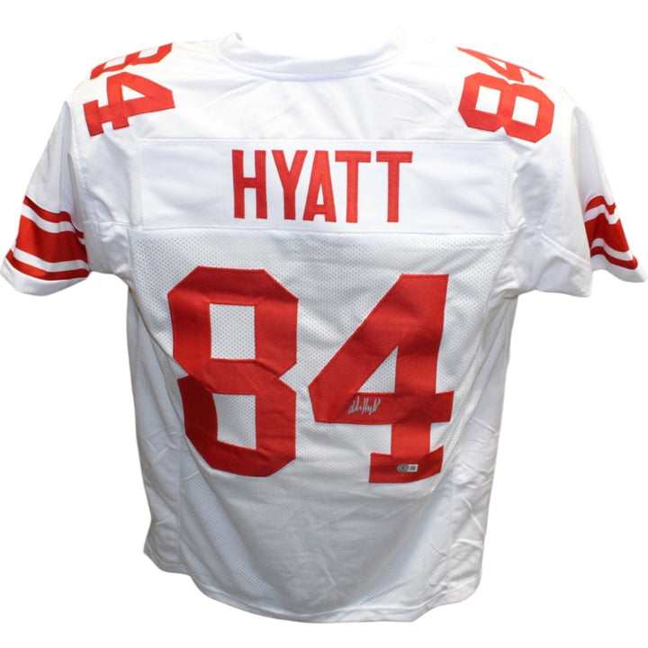 Jalin Hyatt Autographed/Signed Pro Style White Jersey Beckett 42802