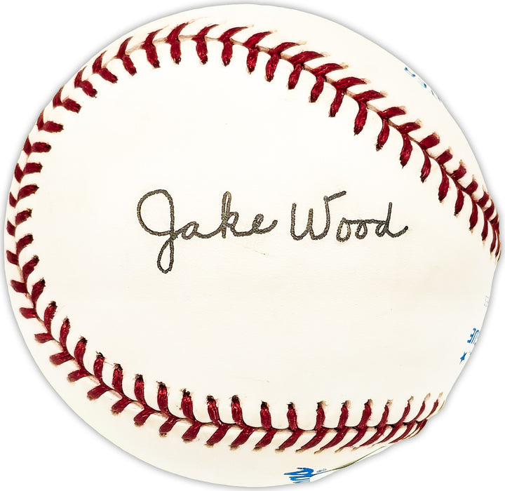 Jake Wood Signed Official AL Baseball Detroit Tigers Beckett BAS QR #BM25069