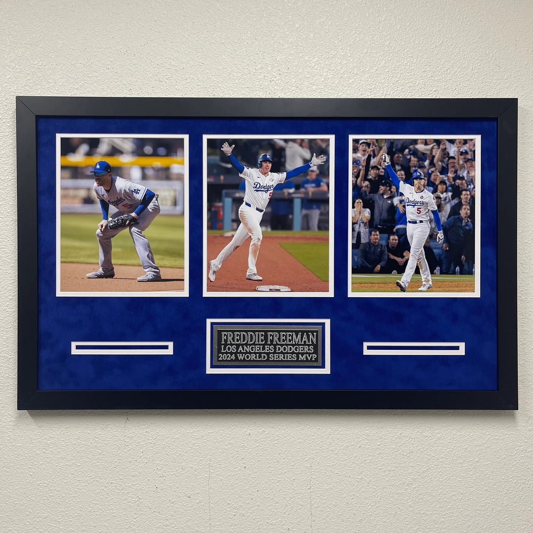 Freddie Freeman Framed 3 Photo Display Los Angeles Dodgers