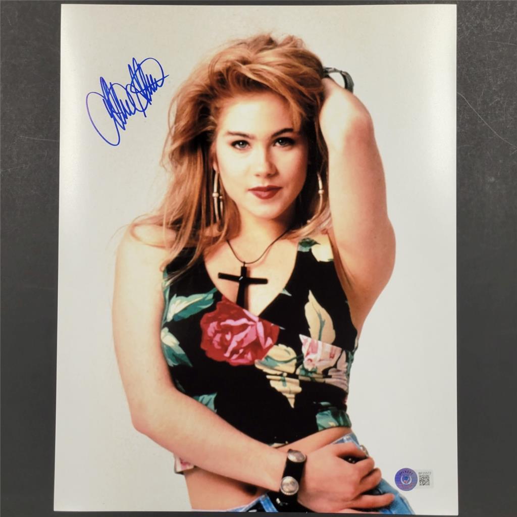 Christina Applegate signed 11x14 Photo Married With Children F Beckett BAS Holo