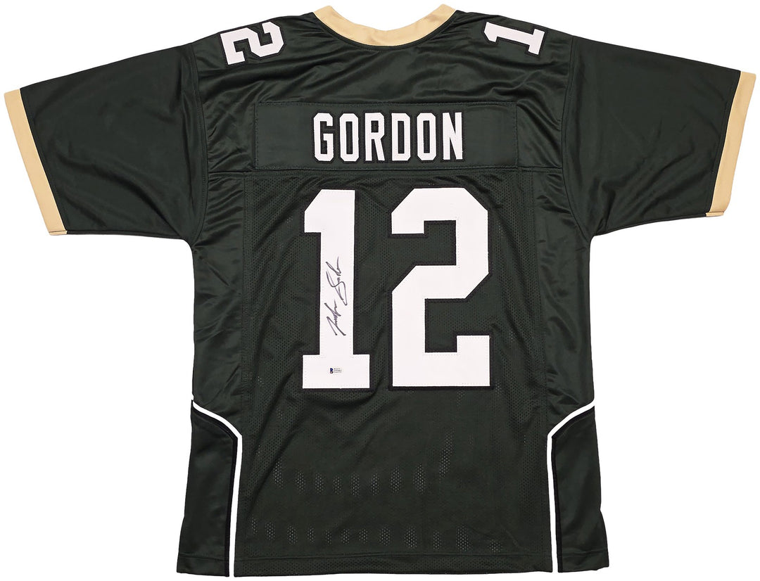 Baylor Bears Josh Gordon Autographed Green Jersey Beckett BAS