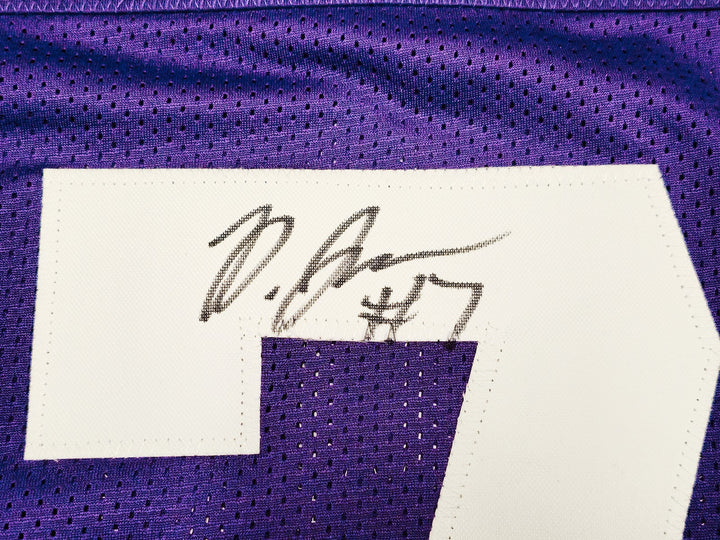 Washington Huskies Dillon Johnson Signed Purple Jersey MCS Holo