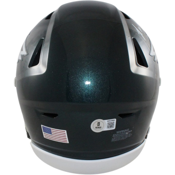 Randall Cunningham Signed Philadelphia Eagles Mid-Size Midi Helmet Beckett 55630