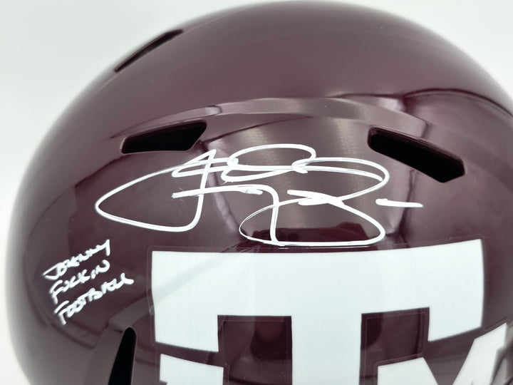 Johnny Manziel Texas A&M Aggies Signed Replica Speed FS Helmet Beckett BAS
