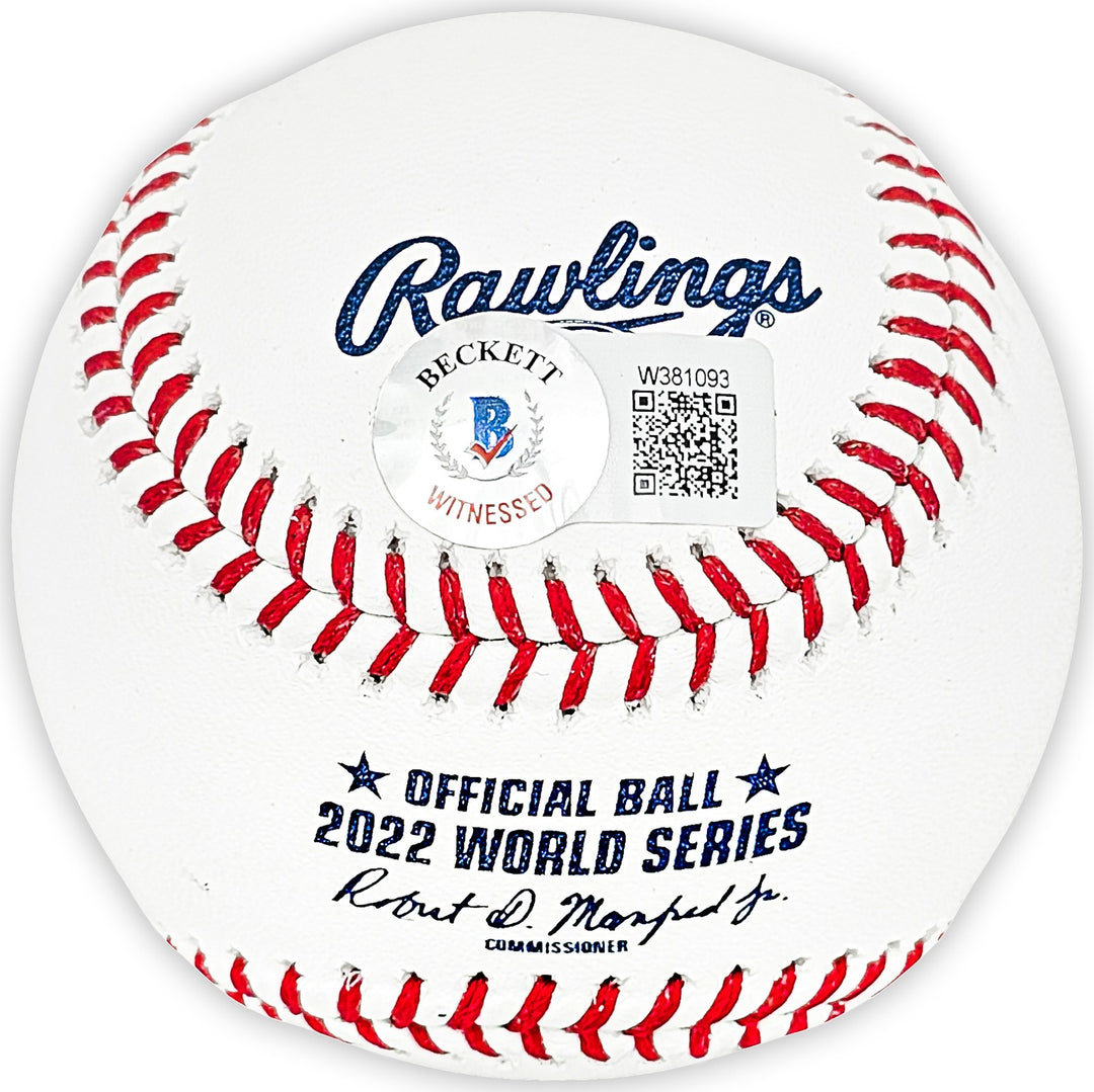 Martin Maldonado Auto Official 2022 WS MLB Baseball Astros 2022 WS Champ Beckett