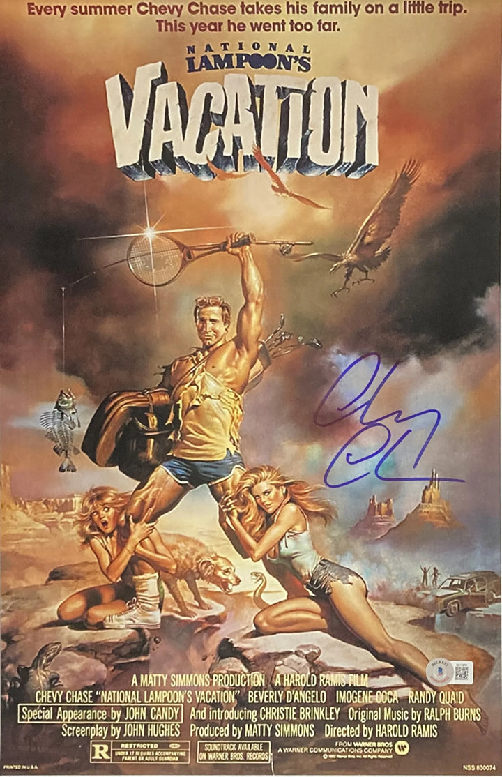 Chevy Chase Signed 11x17 National Lampoon's Vacation Photo BAS