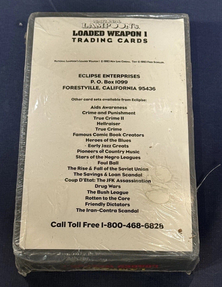 National Lampoon's Loaded Weapon 1 Trading Cards 1993 Sealed Wax Box 36 Packs