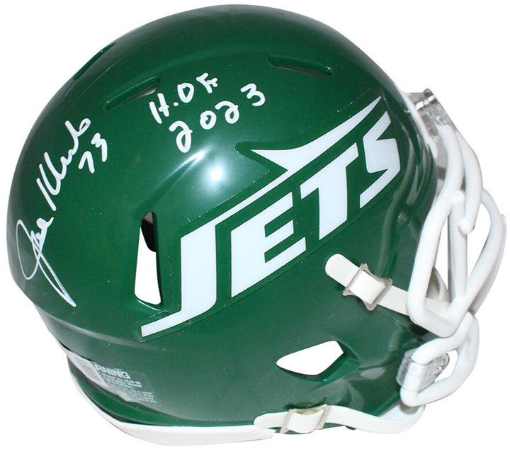 Joe Klecko Autographed New York Jets Mini Helmet Spd TB Beckett 40873