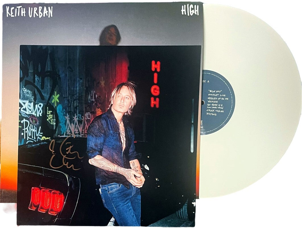 Keith Urban signed 2024 HIGH 11x11 Art Insert Album Cover/LP/Vinyl/Record- COA