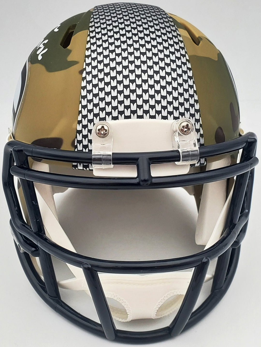 Warren Moon Signed Seattle Seahawks Camo Mini Helmet "HOF 06" MCS Holo