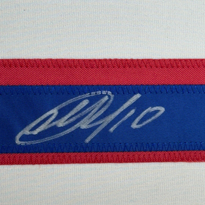 Framed Signed Artemi Panarin 35x39 New York White Jersey JSA COA