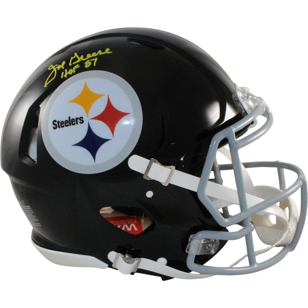 Joe Greene Autographed Pittsburgh Steelers Authentic TB Helmet Beckett WIT 56955