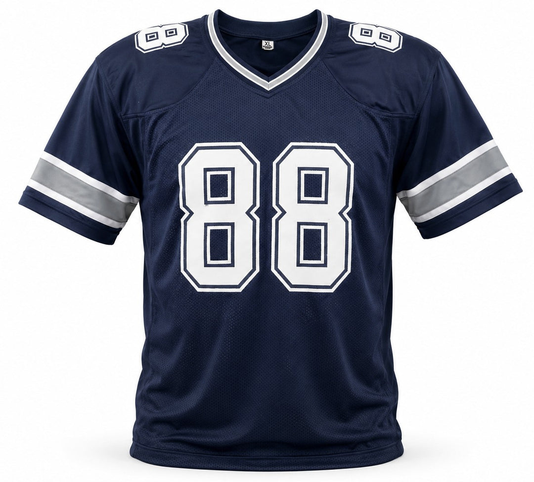 Dallas Cowboys Drew Pearson Signed Blue Jersey Beckett BAS Witness