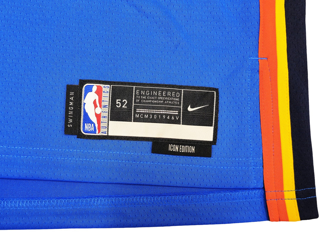 Thunder Chet Holmgren Auto Blue Nike Swingman Icon Edition Jersey Sz 52 Beckett