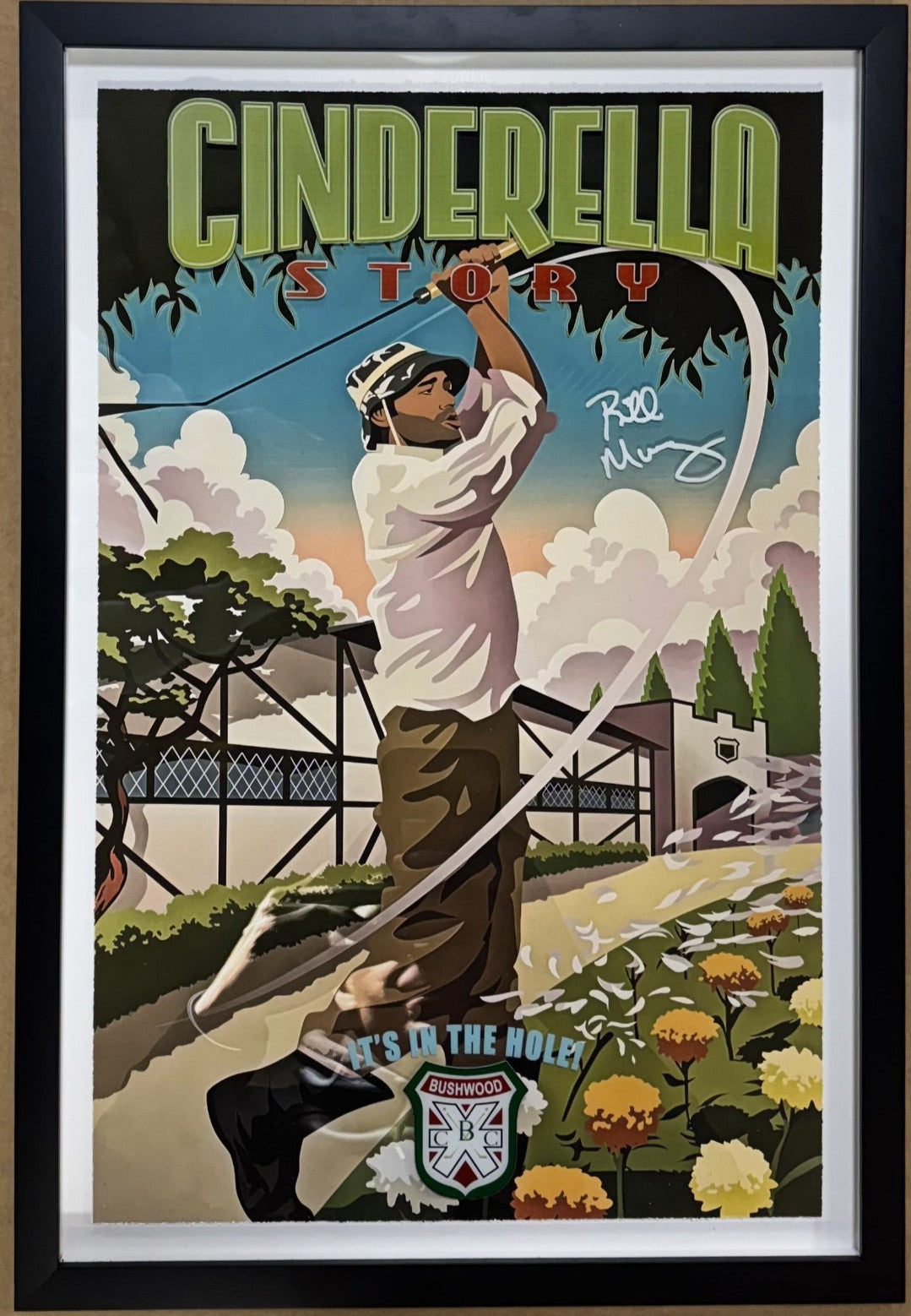 Caddyshack A Cinderella Story 24x30 Framed 3D Photo Bill Murray Facsimile Auto