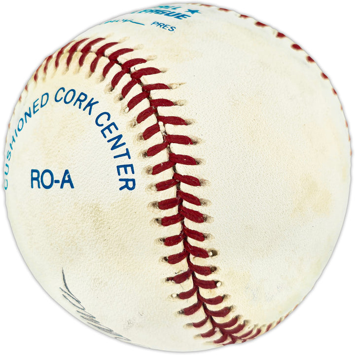 Bobby Thomson & Ralph Branca Autographed Signed AL Baseball Full Names Beckett