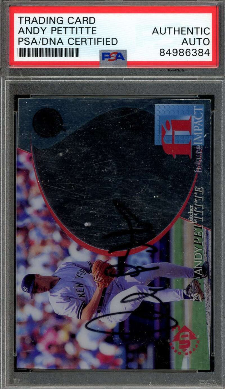 Andy Pettitte PSA DNA Signed 1997 Upper Deck Future Impact Autograph