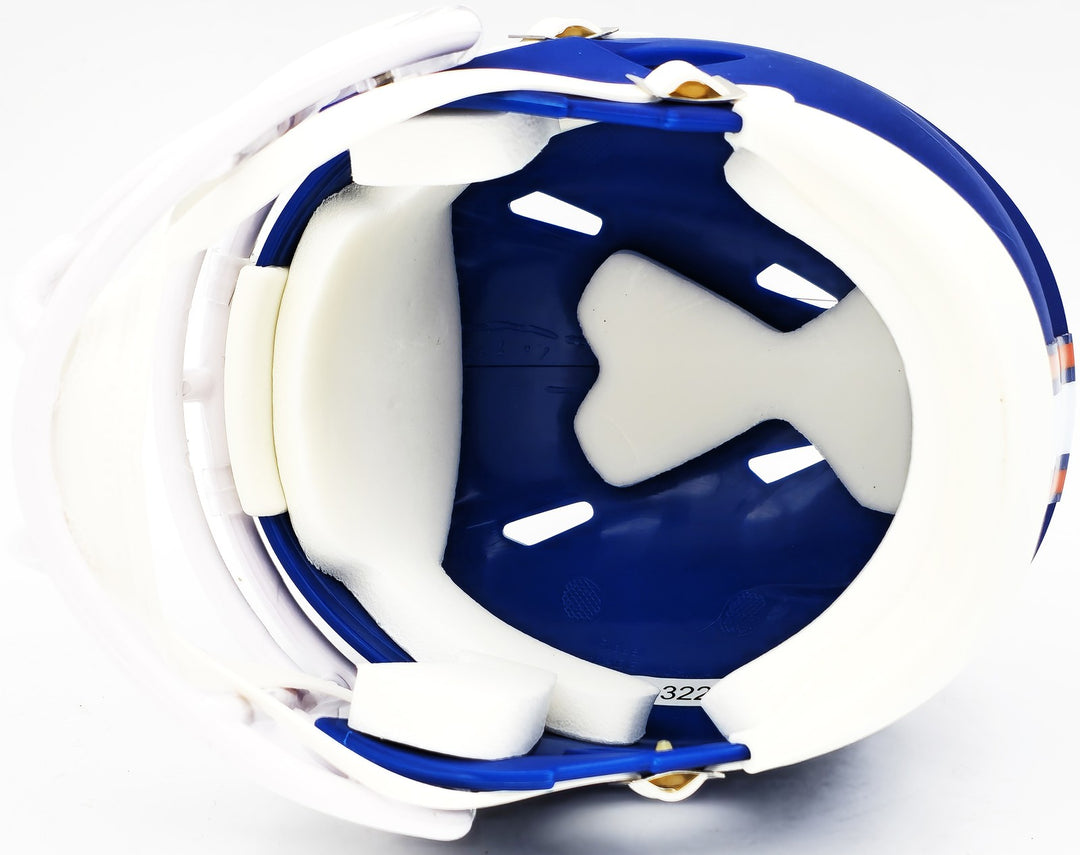 Urban Meyer Autographed Signed Florida Gators Blue Speed Mini Helmet Beckett Wit