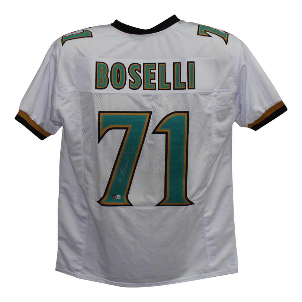 Tony Boselli Autographed/Signed Pro Style White XL Jersey BAS 33189