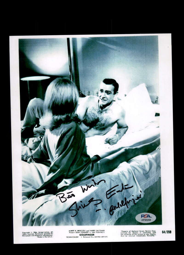 Shirley Eaton PSA DNA Signed 8x10 Photo Autograph James Bond