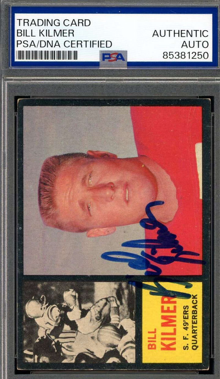 Billy Kilmer PSA DNA Signed 1962 Topps Autograph
