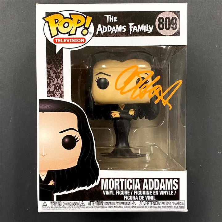 Anjelica Huston signed Morticia Addams Funko Pop! 809 autograph ~ Beckett BAS