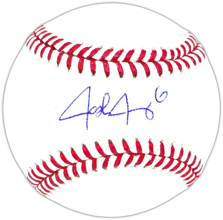 Josh Jung Signed Official MLB Baseball Texas Rangers Beckett BAS Witness