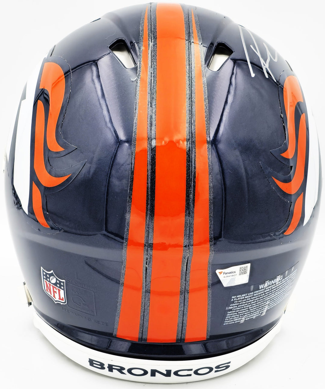 Russell Wilson Auto Broncos Blue Full Size Authentic Speed Helmet Fanatics Holo