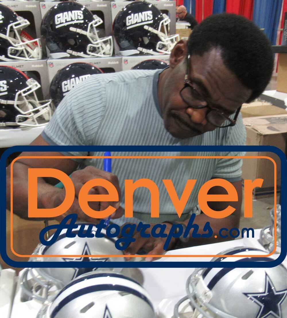 Michael Irvin Autographed Dallas Cowboys Speed Mini Helmet Beckett 38885