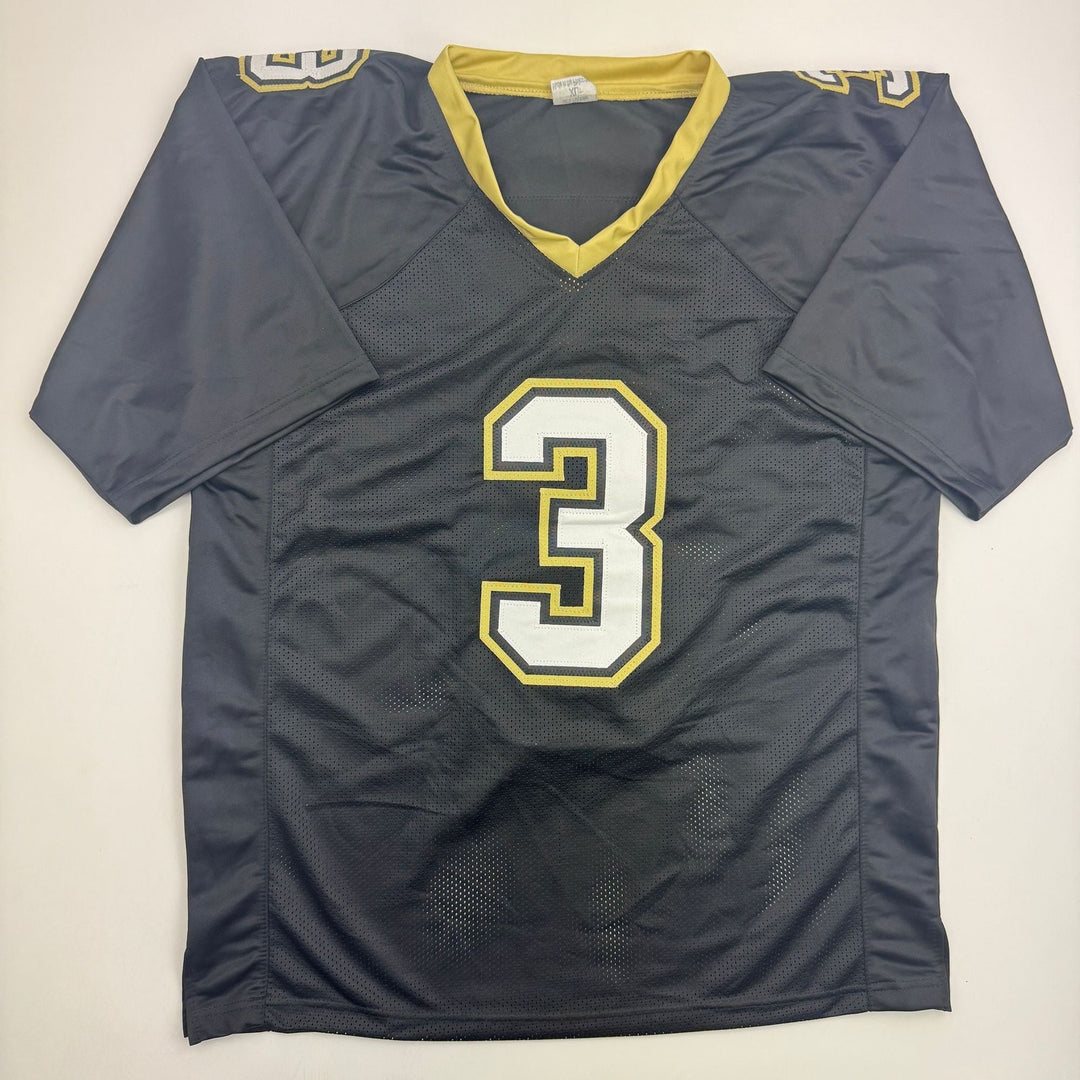 Autographed/Signed Bobby Hebert New Orleans Black Football Jersey BAS COA