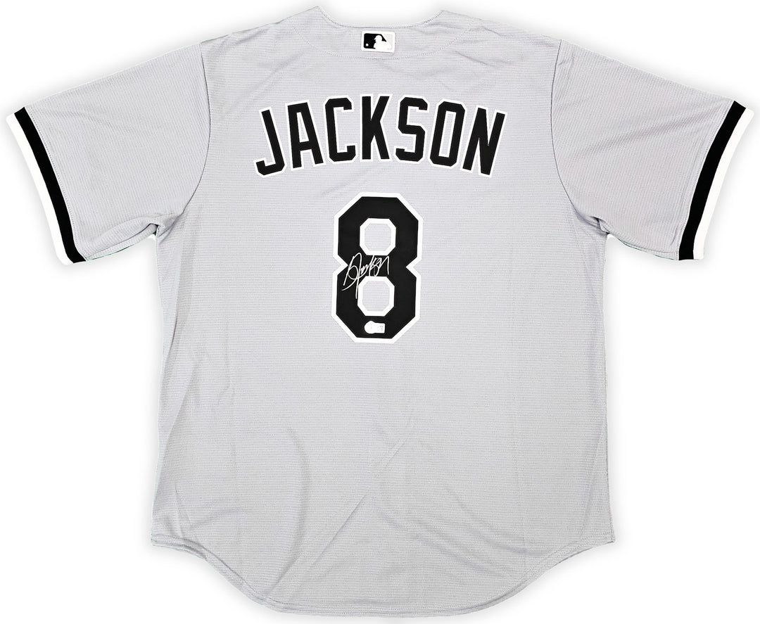 Chicago White Sox Bo Jackson Signed Gray Nike Jersey Size L Beckett Wit