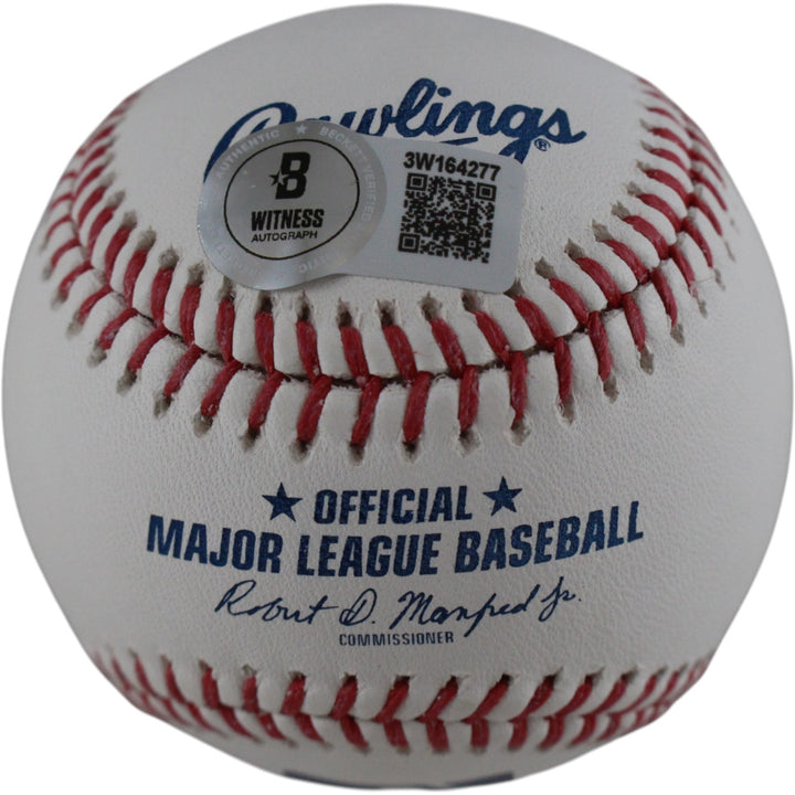 Edgar Martinez Autographed Seattle Mariners OML Baseball HOF Beckett 51577