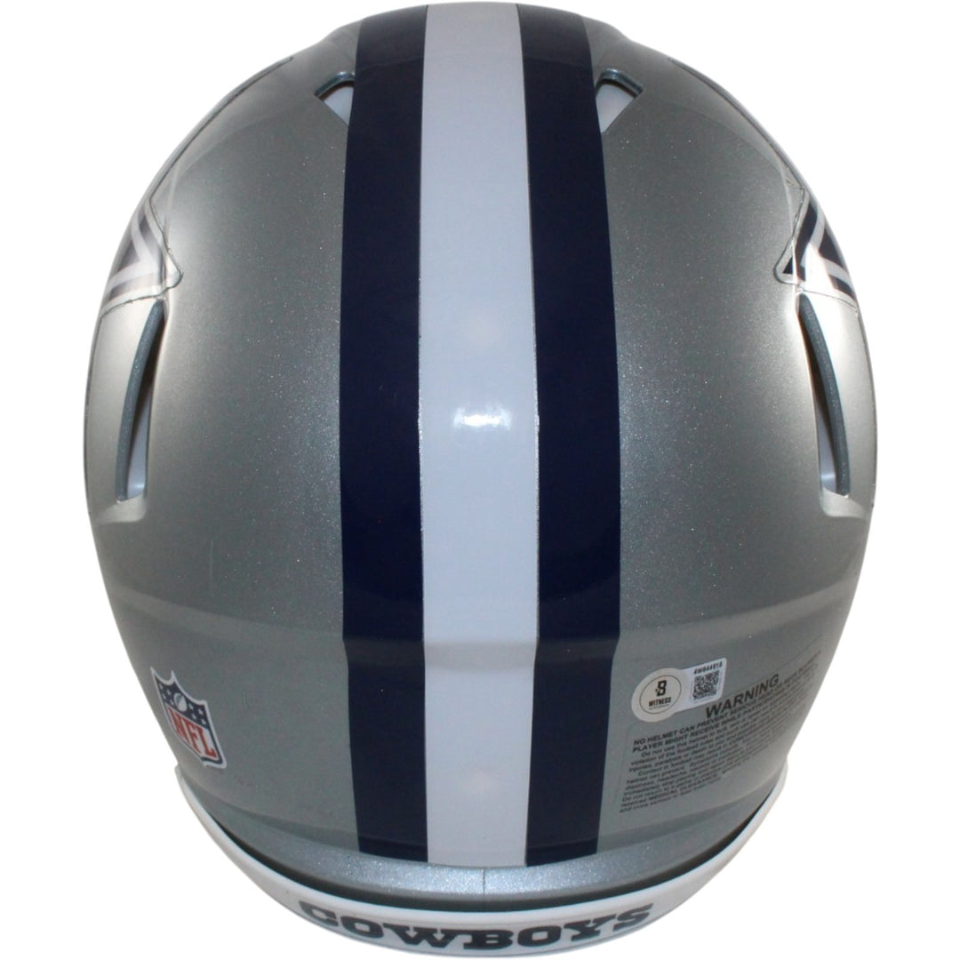Michael Irvin Autographed Dallas Cowboys Authentic Helmet Beckett Witness 56352