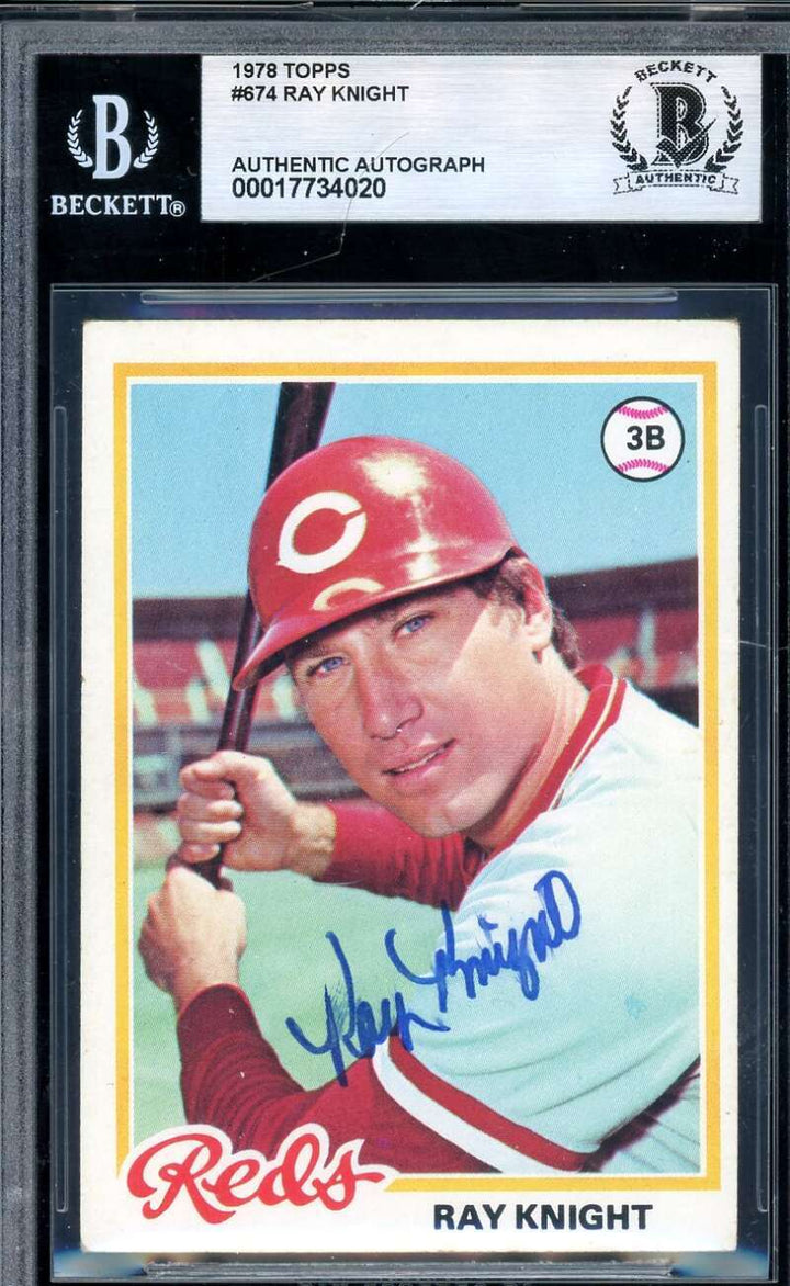 Ray Knight Beckett BAS Signed 1978 Topps Rookie Autograph
