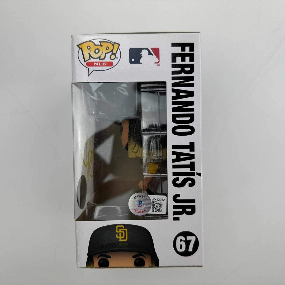Autographed/Signed Fernando Tatis Jr. Padres #67 Funko Pop MLB Figurine BAS COA